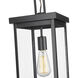 Barkeley 1 Light 8 inch Powder Coated Black Outdoor Hanging Lantern